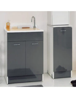 Lavatoio Colavene Twist Max 80X60 Con Cestello E Tavola Lavapanni In Legno -Vendite Masterbrico lavatoio twist max 80x60 bianco 4