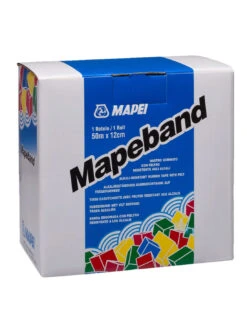 MAPEBAND H.12cm Nastro Gommato Con Feltro Resistente Agli Alcali Per Sistemi Impermeabilizzanti