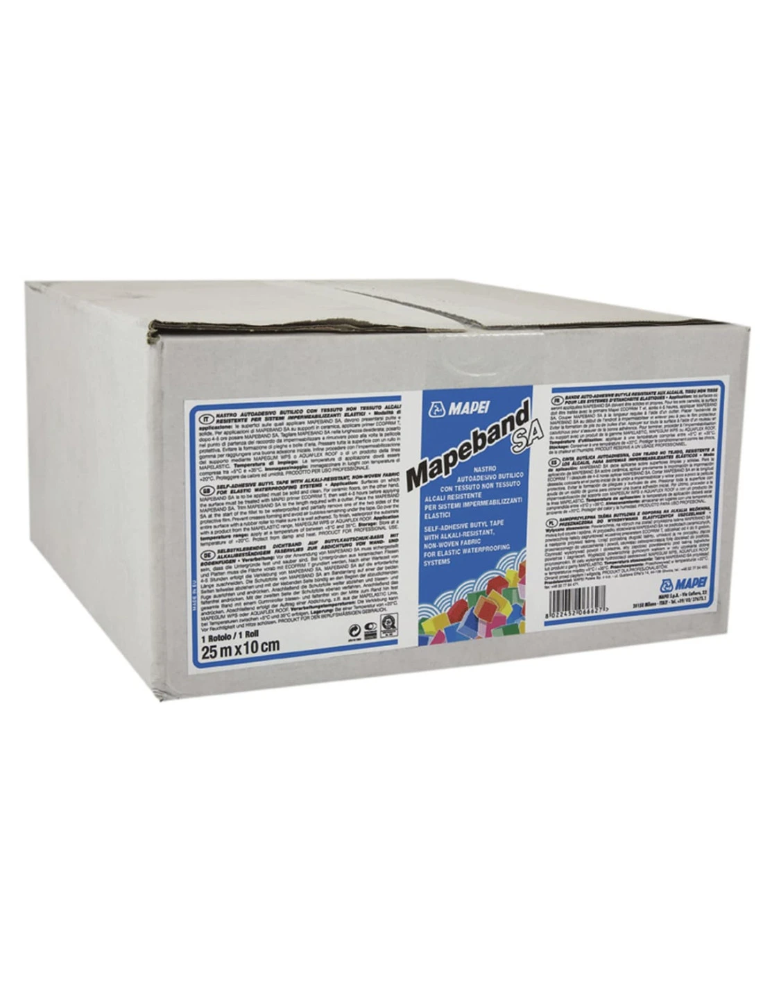 MAPEBAND SA ADESIVA 25mt X 10cm Nastro Autoadesivo Butilico Con Tessuto Non Tessuto Per Sistemi Impermeabilizzanti 3 MAPEBAND SA ADESIVA 25mt X 10cm Nastro Autoadesivo Butilico Con Tessuto Non Tessuto Per Sistemi Impermeabilizzanti