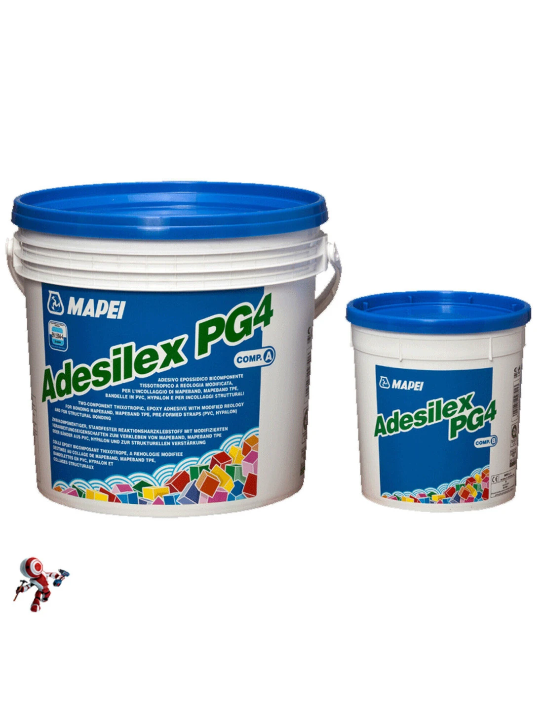 MAPEI ADESILEX PG4 ADESIVO EPOSSIDICO BICOMPONENTE TISSOTROPICO KG.2 4 MAPEI ADESILEX PG4 ADESIVO EPOSSIDICO BICOMPONENTE TISSOTROPICO KG.2 - immagine 2