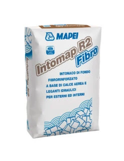 MAPEI INTOMAP R2 FIBRO KG.25 Intonaco Fibrorinforzato Base Di Calce Per Esterni Ed Interni