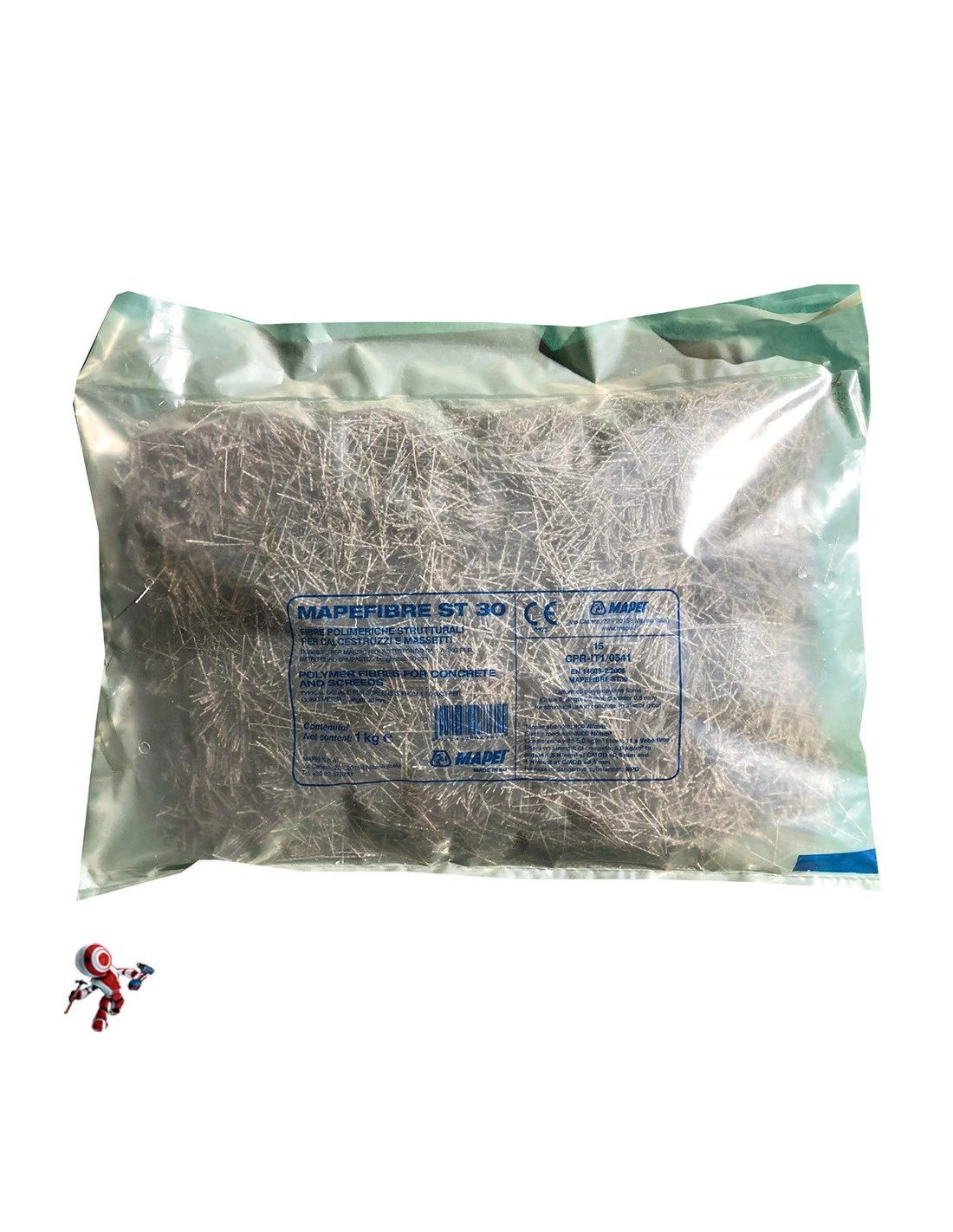 Mapei Mapefibre ST30 Kg. 1 Fibre Polimeriche 3 Mapei Mapefibre ST30 Kg. 1 Fibre Polimeriche