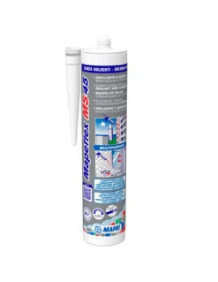 MAPEI MAPEFLEX MS 45 BIANCO ML.300 Sigillante Adesivo Elastico Verniciabile Per Fondi Umidi E Movimenti Fino Al 20%
