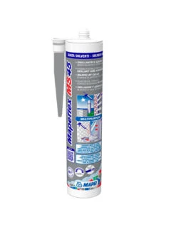 MAPEI MAPEFLEX MS 45 GRIGIO ML.300 Sigillante Adesivo Elastico Verniciabile Per Fondi Umidi E Movimenti Fino Al 20%