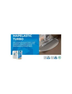 MAPEI MAPELASTIC TURBO KG.36 (A+B) Impermeabilizzante Rapido Per Terrazzi E Balconi -Vendite Masterbrico mapei mapelastic turbo 36kg impermeabilizzante a rapido asciugamento per sottofondi non perfettamente asciutti 4