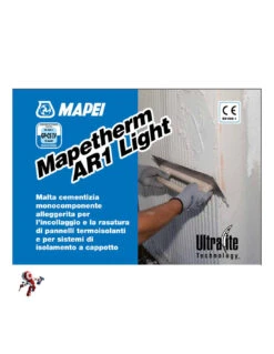 MAPEI MAPETHERM AR1 LIGHT BIANCO KG.23 Malta Cementizia Per Sistemi Di Isolamento A Cappotto -Vendite Masterbrico mapei mapetherm ar1 light bianco kg 23 malta cementizia monocomponente alleggerita 1