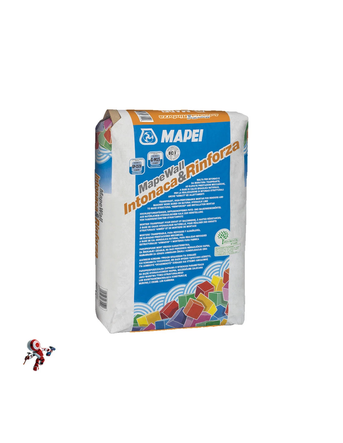 Mapei Mapewall Intonaca E Rinforza Kg. 25 Malta Per Intonaci 3 Mapei Mapewall Intonaca E Rinforza Kg. 25 Malta Per Intonaci