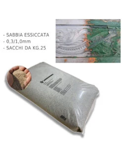 Sabbia 0.3-1.00 Mm Sacchi Da 25 Kg Per Sabbiare Legno Ferro Vespa Massetti Malte Betonelle -Vendite Masterbrico mapei sabbia di quarzo 12 mm kg 25 1 3