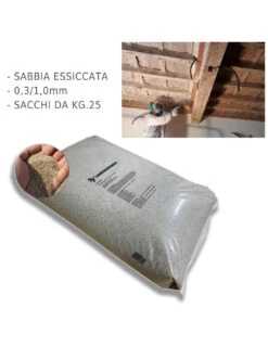 Sabbia 0.3-1.00 Mm Sacchi Da 25 Kg Per Sabbiare Legno Ferro Vespa Massetti Malte Betonelle -Vendite Masterbrico mapei sabbia di quarzo 12 mm kg 25 1 6