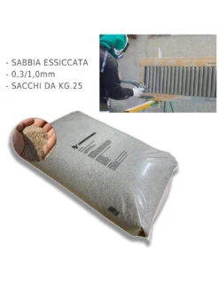 Sabbia 0.3-1.00 Mm Sacchi Da 25 Kg Per Sabbiare Legno Ferro Vespa Massetti Malte Betonelle -Vendite Masterbrico mapei sabbia di quarzo 12 mm kg 25 1 8