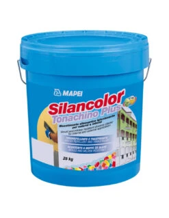 MAPEI SILANCOLOR TONACHINO PLUS 1,2mm KG.25 BIANCO Rivestimento Silossanico A Spessore Per Esterni E Interni