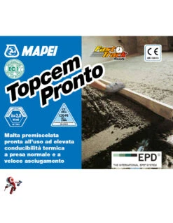 MAPEI TOPCEM PRONTO KG.25 Massetto Pronto Premiscelato Pronto All’uso -Vendite Masterbrico mapei topcem pronto massetto pronto kg25 malta premiscelata pronta alluso 1