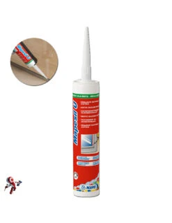 Mapei MAPESIL U 310 Ml Bianco Sigillante Siliconico Acetico Universale Resistente Alla Muffa Per Movimenti Fino Al 20%