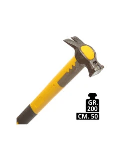 MARTELLO FORGIATO FIORETTO CON MANICO FIBRA 50 CM.