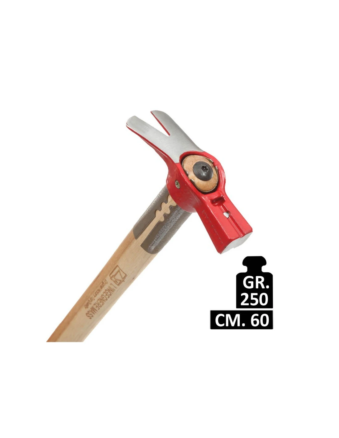 MARTELLO L'INGEGNERE MASS 250 GR. CON MANICO LEGNO 60 CM. 3 MARTELLO L'INGEGNERE MASS 250 GR. CON MANICO LEGNO 60 CM.