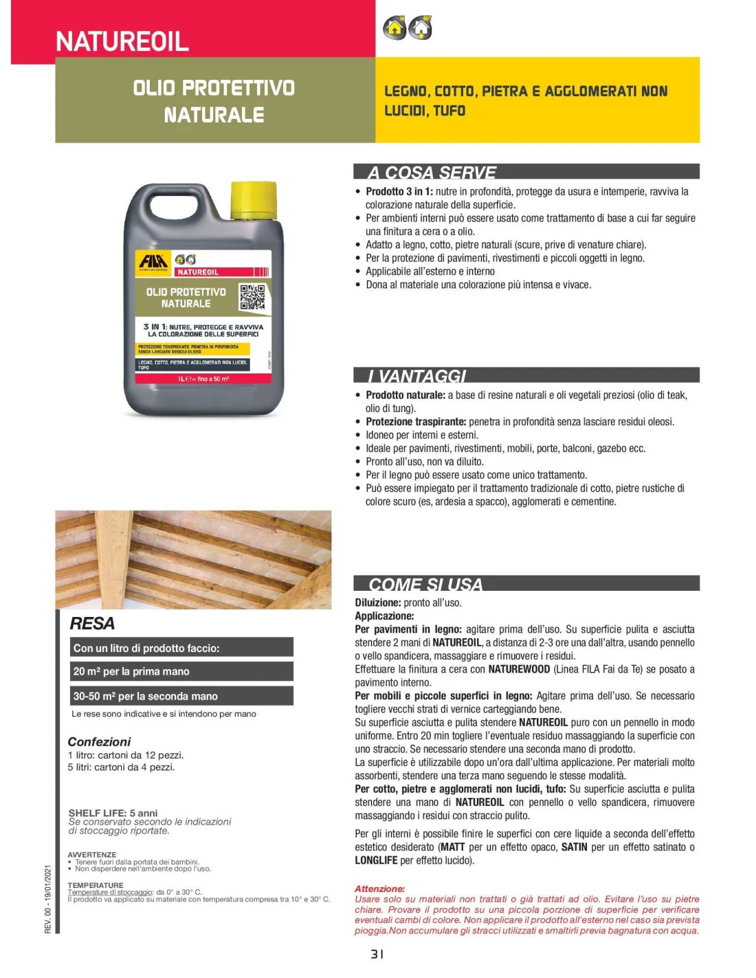 FILA NATUREOIL LT.1 Olio Protettivo Naturale 9 FILA NATUREOIL LT.1 Olio Protettivo Naturale - immagine 7