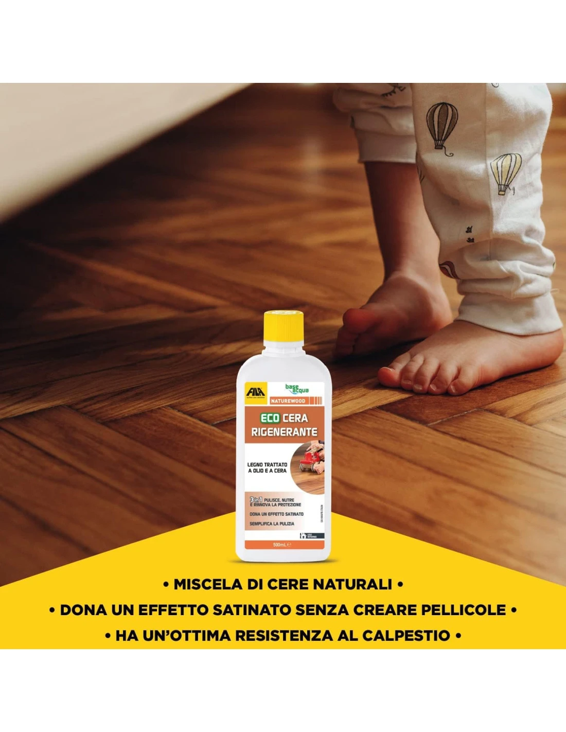 FILA NATUREWOOD ML.500 Cera Rigenerante Per Legno 4 FILA NATUREWOOD ML.500 Cera Rigenerante Per Legno - immagine 2