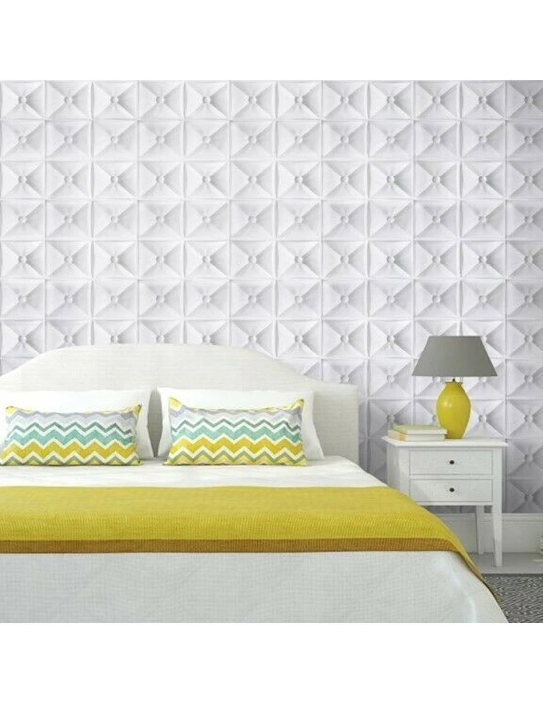 Pannello In Polistirolo Per Pareti E Soffitti 50x50 Brill (10mq) Spessore Minimo 6 Mm. 6 Pannello In Polistirolo Per Pareti E Soffitti 50x50 Brill (10mq) Spessore Minimo 6 Mm. - immagine 4