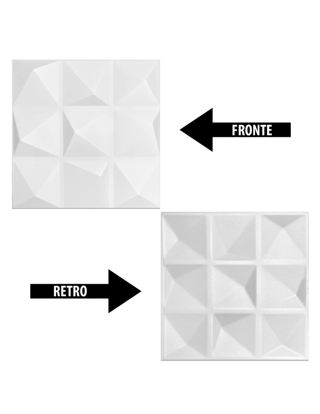 Pannello In Polistirolo Per Pareti E Soffitti 50x50 Kristal (10mq) Spessore Minimo 5 Mm. 4 Pannello In Polistirolo Per Pareti E Soffitti 50x50 Kristal (10mq) Spessore Minimo 5 Mm. - immagine 2