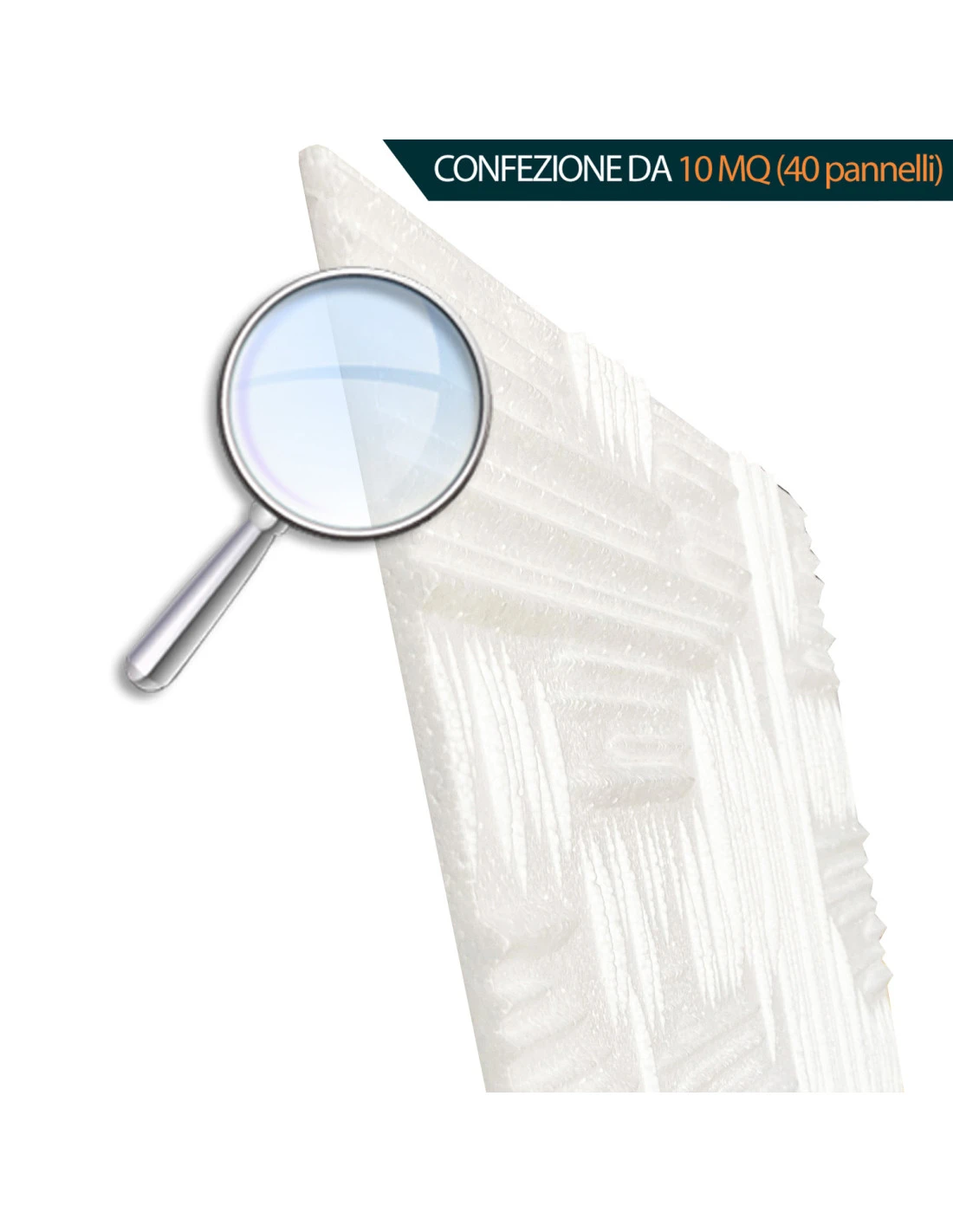 Pannello In Polistirolo Per Pareti E Soffitti 50x50 Lille (10mq) Spessore Medio 1 Cm. 4 Pannello In Polistirolo Per Pareti E Soffitti 50x50 Lille (10mq) Spessore Medio 1 Cm. - immagine 2