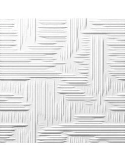 Pannello In Polistirolo Per Pareti E Soffitti 50x50 Lille (10mq) Spessore Medio 1 Cm.