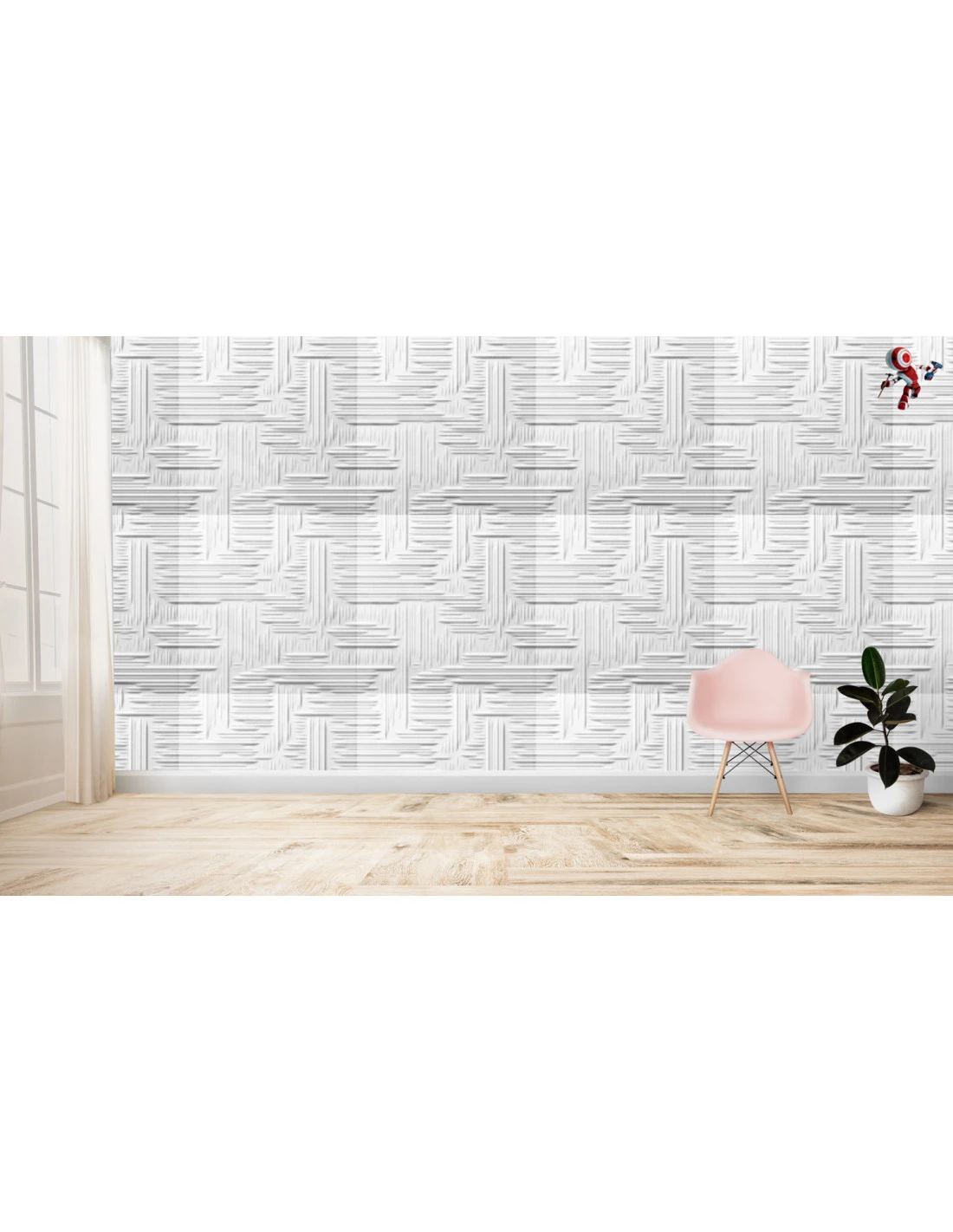 Pannello In Polistirolo Per Pareti E Soffitti 50x50 Lille (10mq) Spessore Medio 1 Cm. 10 Pannello In Polistirolo Per Pareti E Soffitti 50x50 Lille (10mq) Spessore Medio 1 Cm. - immagine 8