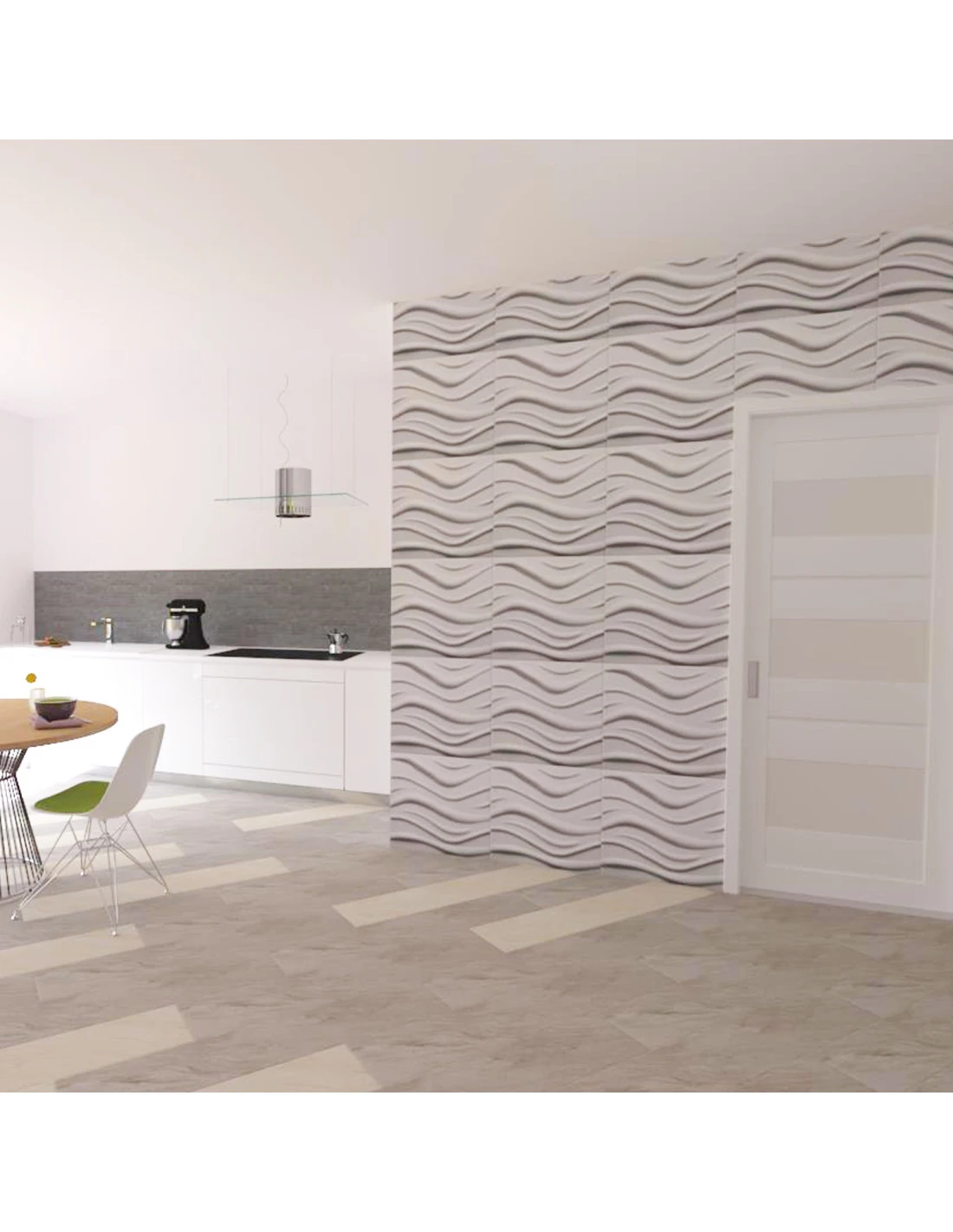 Pannello In Polistirolo Per Pareti E Soffitti 50x50 Maru (10mq) Spessore Minimo 6 Mm. 5 Pannello In Polistirolo Per Pareti E Soffitti 50x50 Maru (10mq) Spessore Minimo 6 Mm. - immagine 3