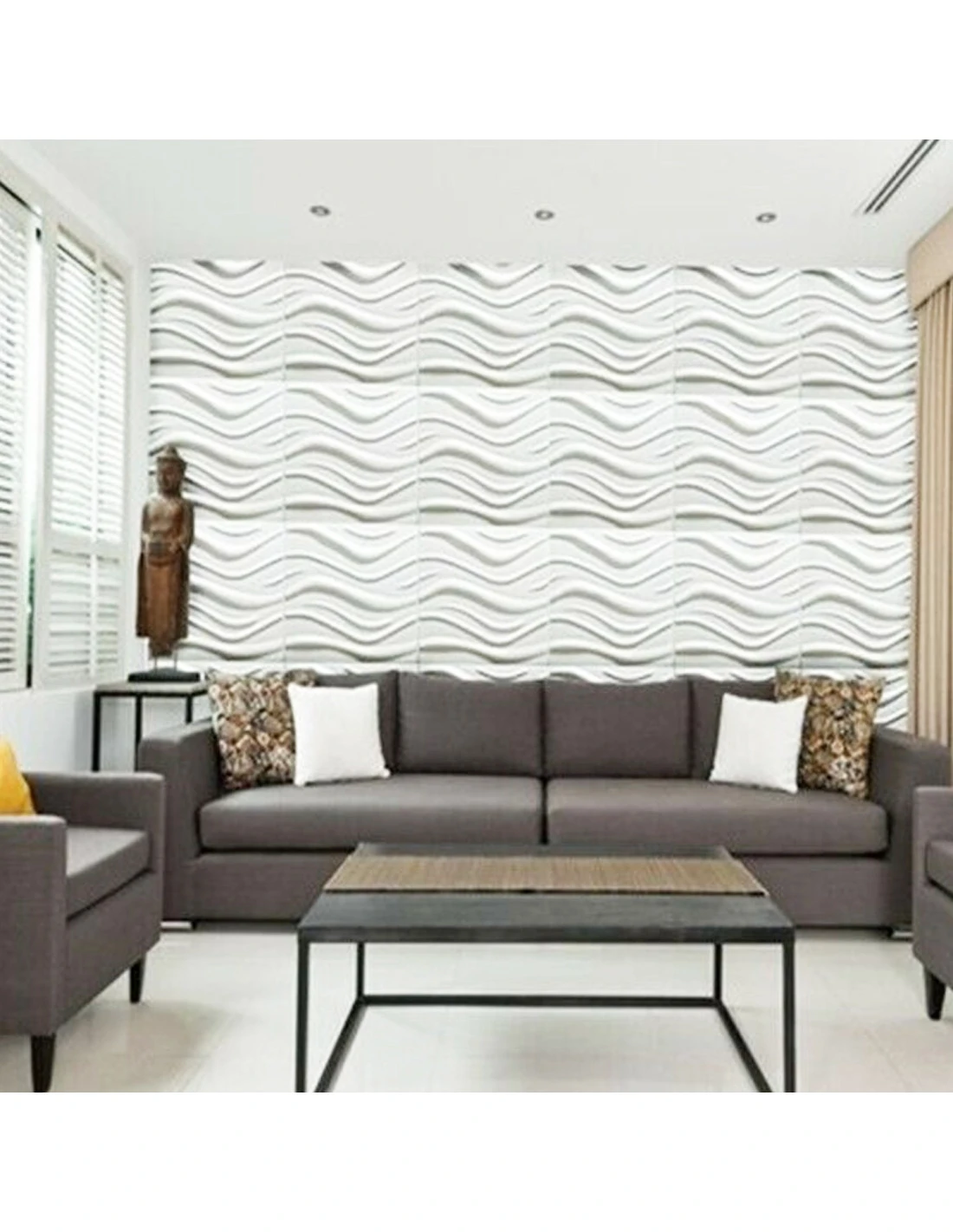 Pannello In Polistirolo Per Pareti E Soffitti 50x50 Maru (10mq) Spessore Minimo 6 Mm. 6 Pannello In Polistirolo Per Pareti E Soffitti 50x50 Maru (10mq) Spessore Minimo 6 Mm. - immagine 4