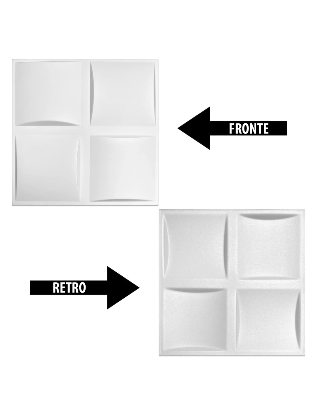 Pannello In Polistirolo Per Pareti E Soffitti 50x50 Sally (10mq) Spessore Minimo 5 Mm. 4 Pannello In Polistirolo Per Pareti E Soffitti 50x50 Sally (10mq) Spessore Minimo 5 Mm. - immagine 2