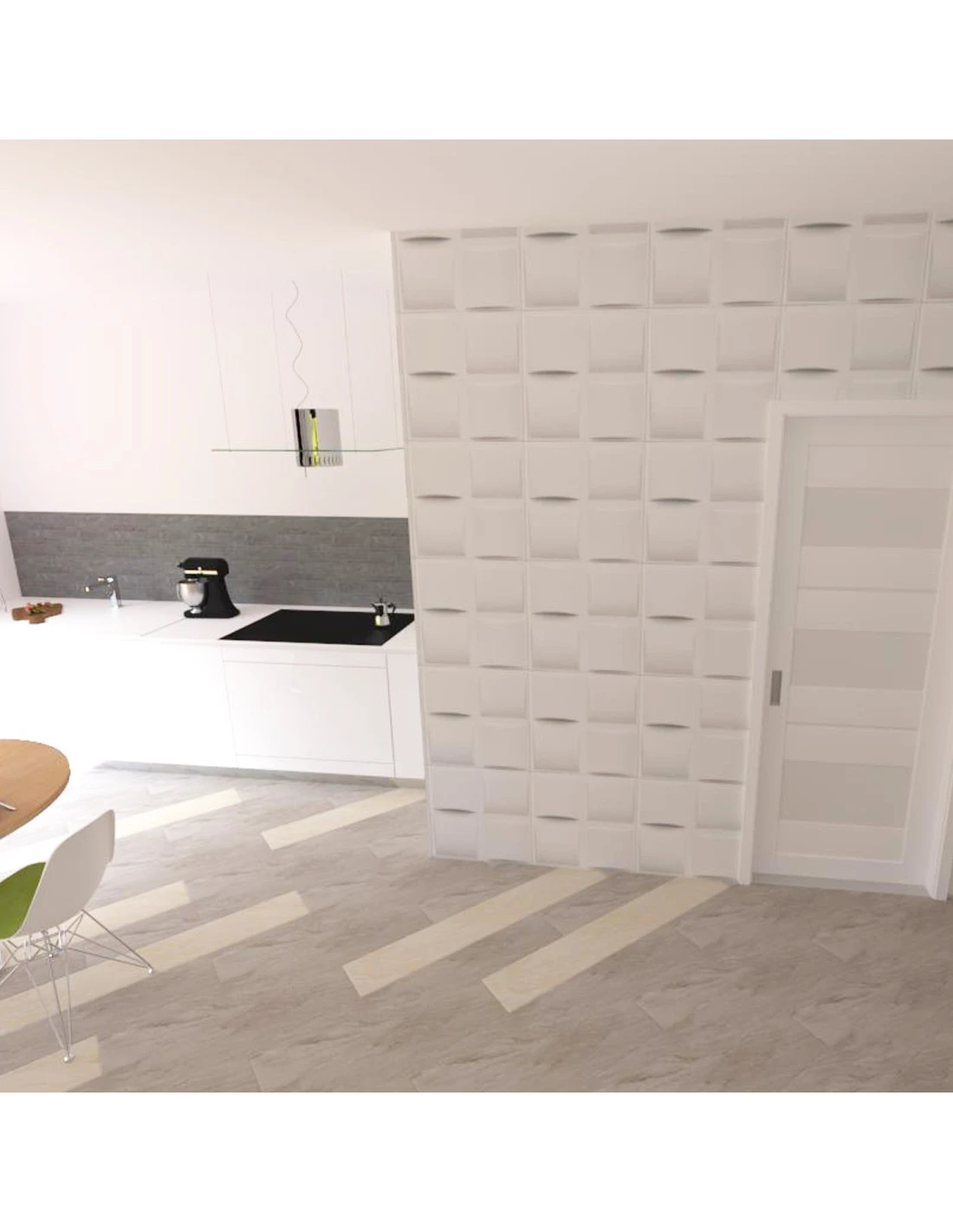 Pannello In Polistirolo Per Pareti E Soffitti 50x50 Sally (10mq) Spessore Minimo 5 Mm. 5 Pannello In Polistirolo Per Pareti E Soffitti 50x50 Sally (10mq) Spessore Minimo 5 Mm. - immagine 3