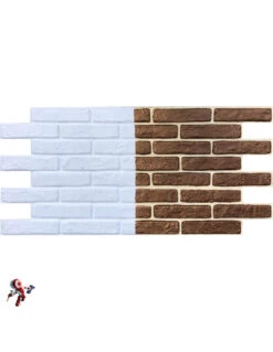 Pannello Polistirolo Decorativo Effetto Mattone Confezione Da 15 Pezzi (9 Mq) Colore Bianco 118,5x56,3 Spessore 2,5 Cm 15 Pannello Polistirolo Decorativo Effetto Mattone Confezione Da 15 Pezzi (9 Mq) Colore Bianco 118,5x56,3 Spessore 2,5 Cm -Vendite Masterbrico pannello polistirolo decorativo effetto mattone 2