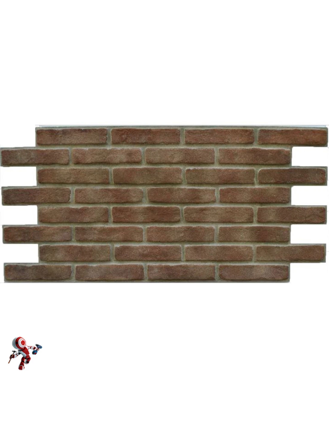 Pannello Polistirolo Decorativo Effetto Mattone Confezione Da 15 Pezzi (9 Mq) Colore Bianco 118,5x56,3 Spessore 2,5 Cm 6 Pannello Polistirolo Decorativo Effetto Mattone Confezione Da 15 Pezzi (9 Mq) Colore Bianco 118,5x56,3 Spessore 2,5 Cm - immagine 4