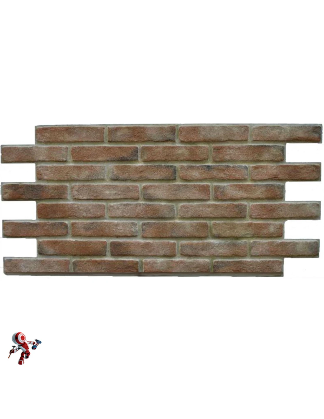 Pannello Polistirolo Decorativo Effetto Mattone Confezione Da 15 Pezzi (9 Mq) Colore Bianco 118,5x56,3 Spessore 2,5 Cm 7 Pannello Polistirolo Decorativo Effetto Mattone Confezione Da 15 Pezzi (9 Mq) Colore Bianco 118,5x56,3 Spessore 2,5 Cm - immagine 5