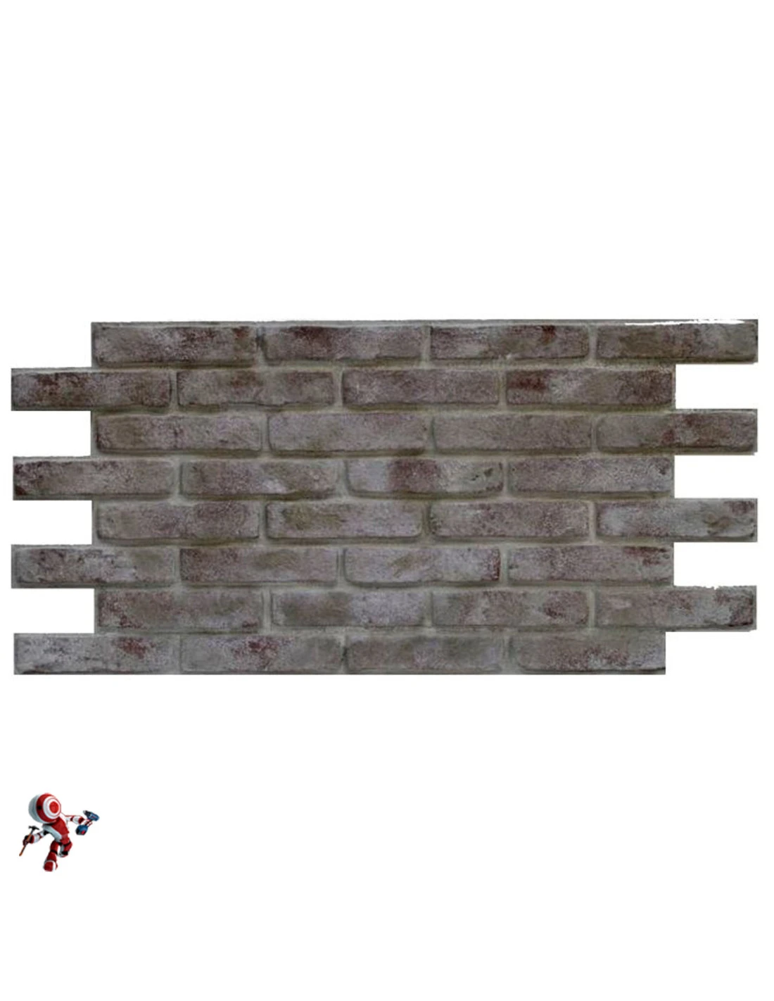 Pannello Polistirolo Decorativo Effetto Mattone Confezione Da 15 Pezzi (9 Mq) Colore Bianco 118,5x56,3 Spessore 2,5 Cm 8 Pannello Polistirolo Decorativo Effetto Mattone Confezione Da 15 Pezzi (9 Mq) Colore Bianco 118,5x56,3 Spessore 2,5 Cm - immagine 6