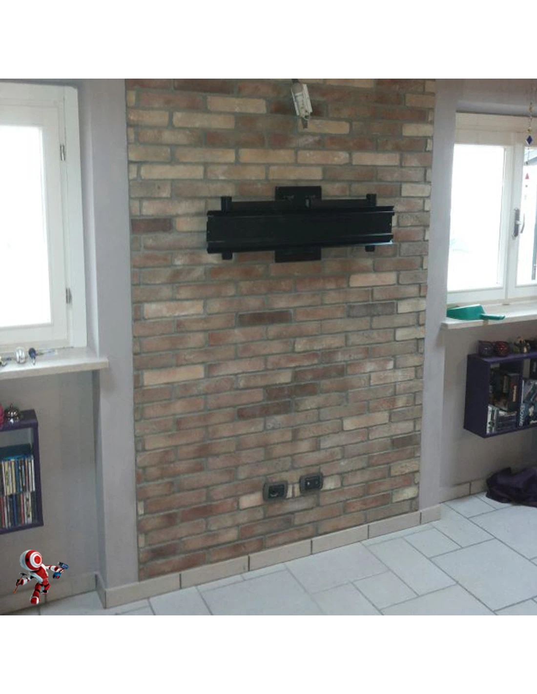 Pannello Polistirolo Decorativo Effetto Mattone Confezione Da 15 Pezzi (9 Mq) Colore Bianco 118,5x56,3 Spessore 2,5 Cm 10 Pannello Polistirolo Decorativo Effetto Mattone Confezione Da 15 Pezzi (9 Mq) Colore Bianco 118,5x56,3 Spessore 2,5 Cm - immagine 8