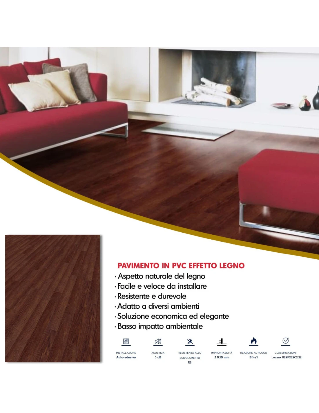 Pavimento Pvc Adesivo Effetto Legno - Listoni Finto Parquet Laminato 15.2x91.4cm Spessore 2.0mm Pacchi Da 2.20mq 9 Pavimento Pvc Adesivo Effetto Legno - Listoni Finto Parquet Laminato 15.2x91.4cm Spessore 2.0mm Pacchi Da 2.20mq - immagine 7