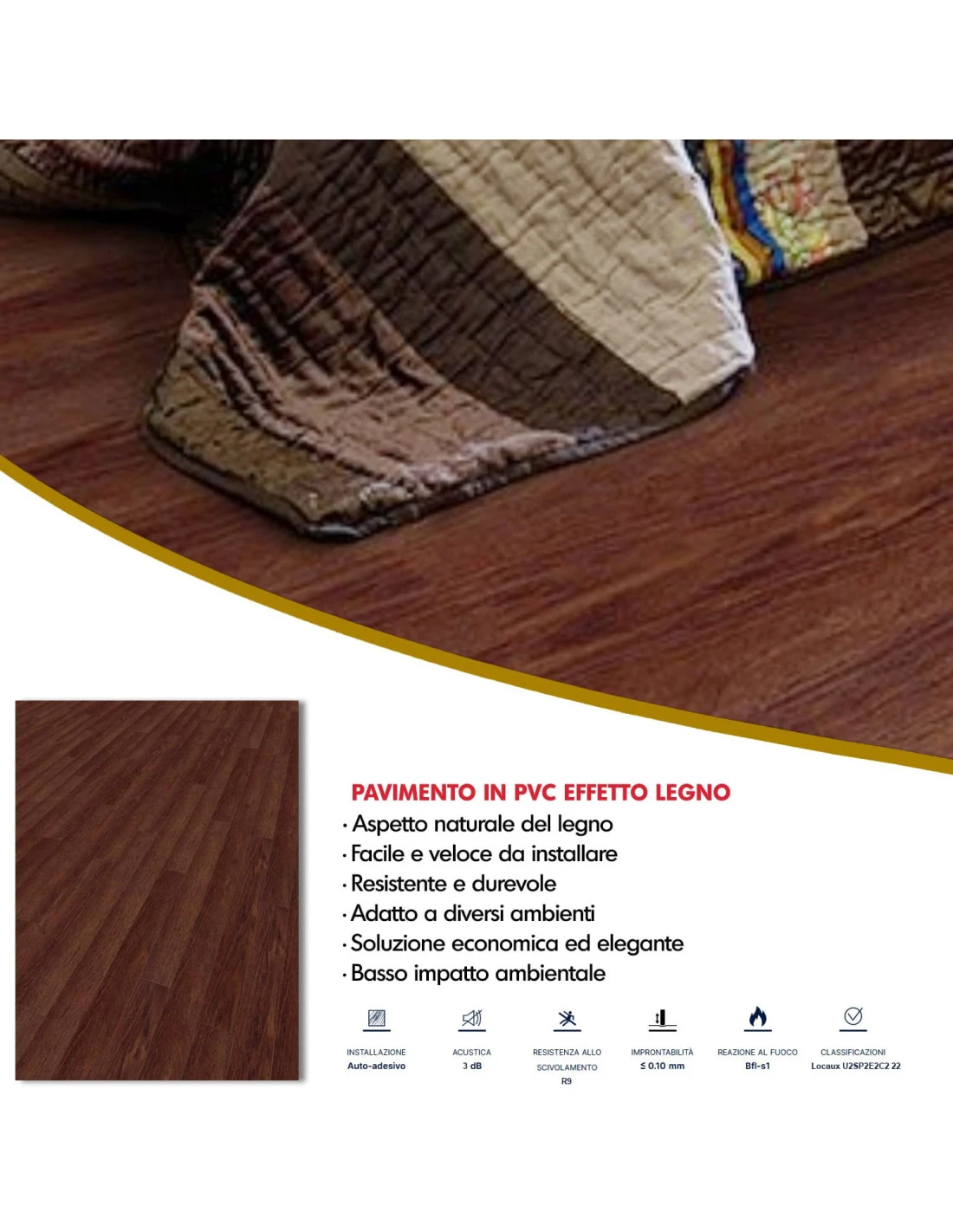Pavimento Pvc Adesivo Effetto Legno - Listoni Finto Parquet Laminato 15.2x91.4cm Spessore 2.0mm Pacchi Da 2.20mq 10 Pavimento Pvc Adesivo Effetto Legno - Listoni Finto Parquet Laminato 15.2x91.4cm Spessore 2.0mm Pacchi Da 2.20mq - immagine 8