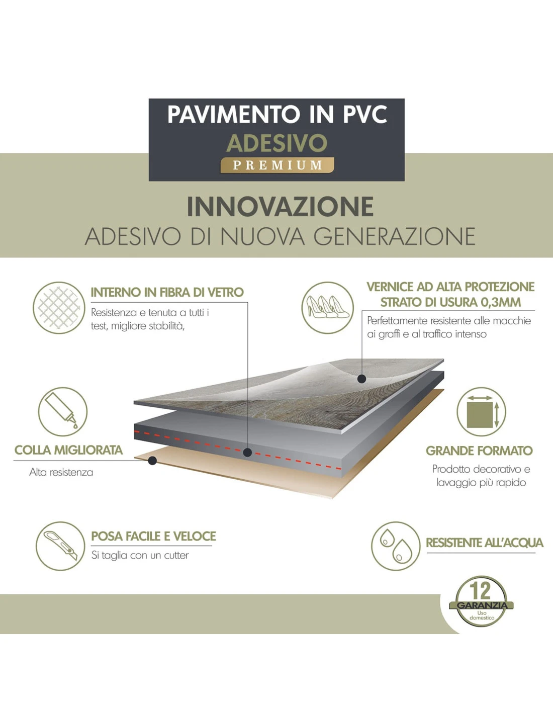 Pavimento Pvc Adesivo Effetto Legno - Listoni Finto Parquet Laminato 18.4x121.9cm Spessore 2.5mm Pacchi Da 2.47mq 11 Pavimento Pvc Adesivo Effetto Legno - Listoni Finto Parquet Laminato 18.4x121.9cm Spessore 2.5mm Pacchi Da 2.47mq - immagine 9