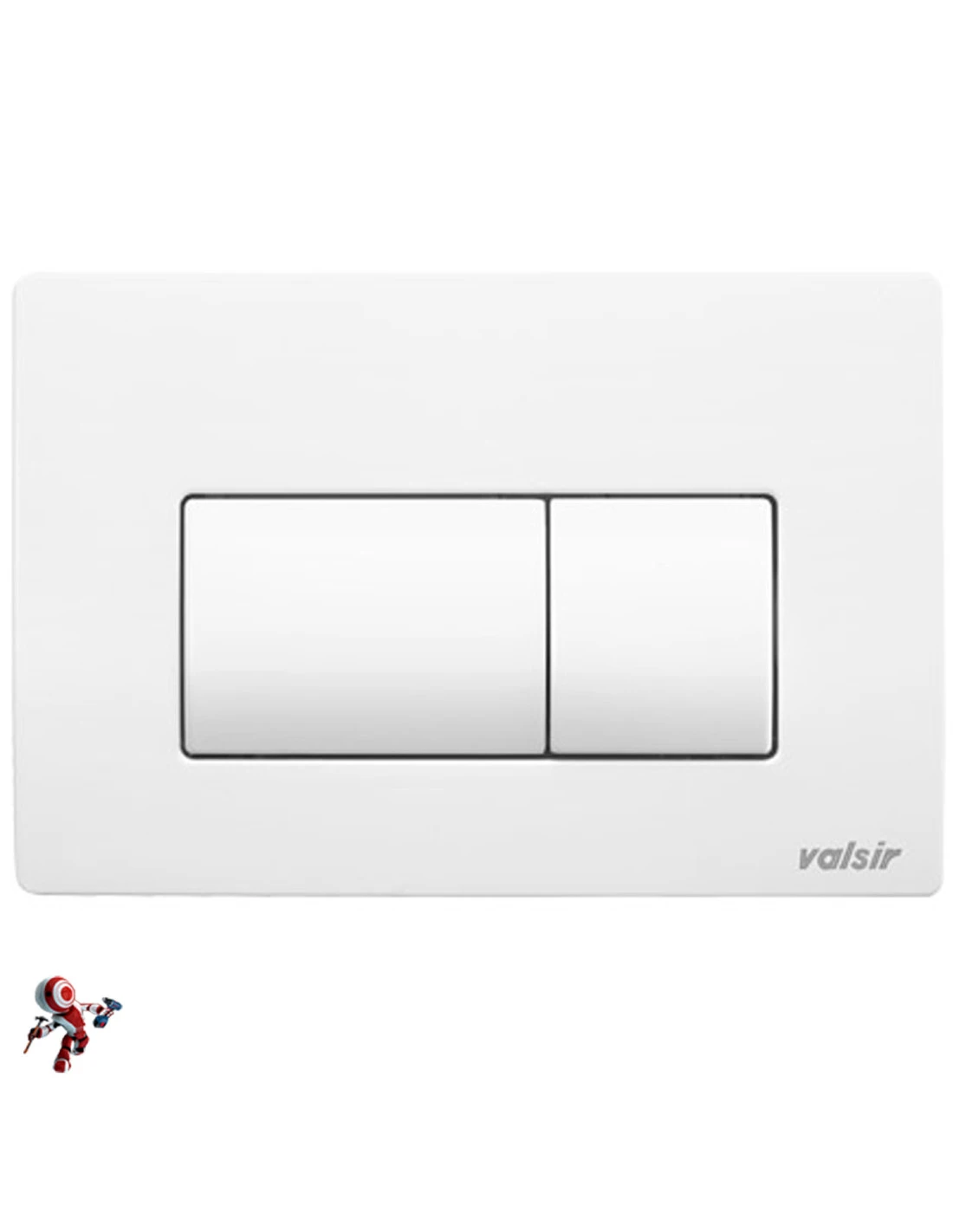 Placca Valsir Tropea 3 E Tropea S P1 VS0871301 Originale Bianca 3 Placca Valsir Tropea 3 E Tropea S P1 VS0871301 Originale Bianca