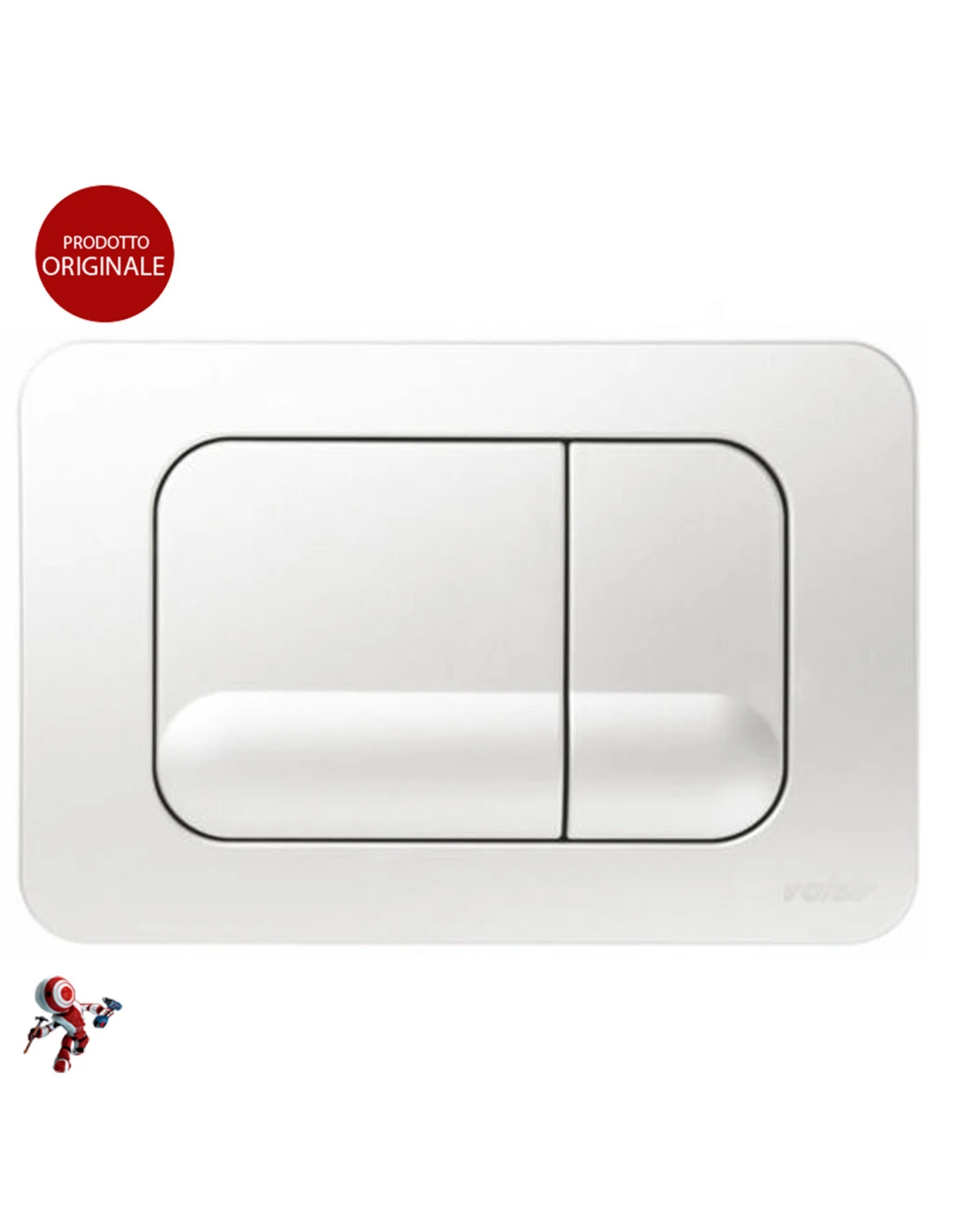 Placca Valsir Tropea 2 VS0870501 Originale Bianca 3 Placca Valsir Tropea 2 VS0870501 Originale Bianca