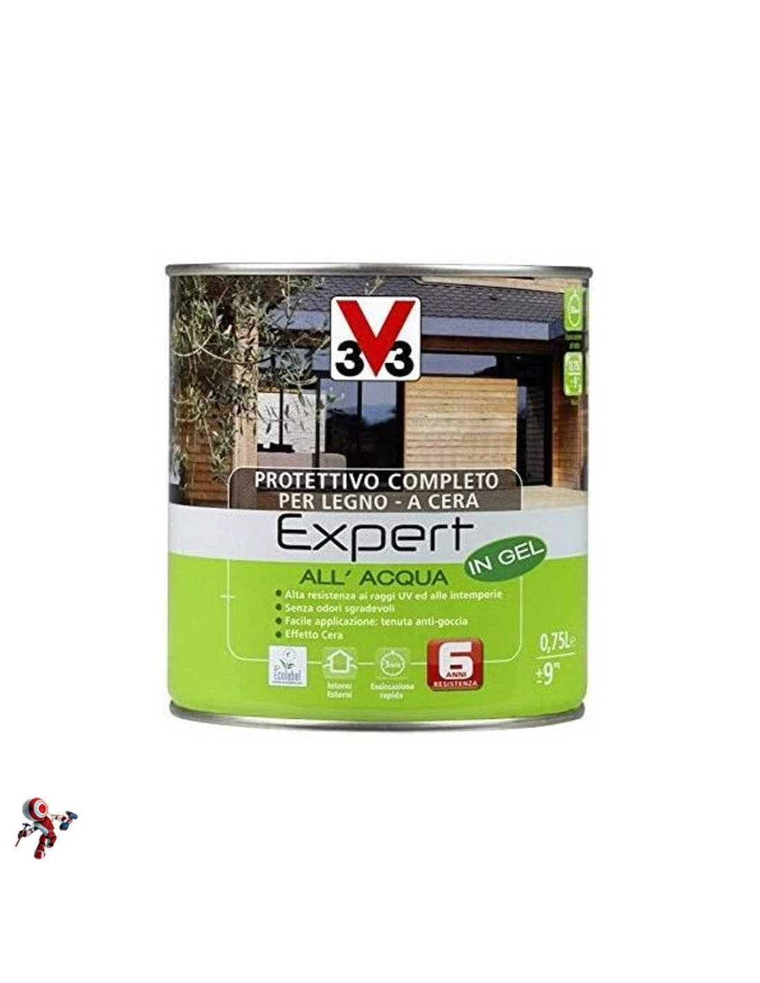 V33 PROTETTIVO COMPLETO PER LEGNO EXPERT ALL’ACQUA 750ml 3 V33 PROTETTIVO COMPLETO PER LEGNO EXPERT ALL’ACQUA 750ml
