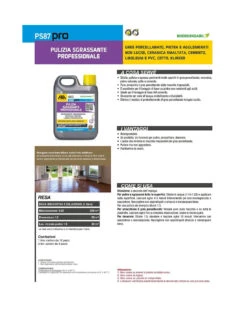 FILA PS87 PRO LT.5 Detergente Decerante Sgrassante -Vendite Masterbrico ps 87 detergente lt5 2