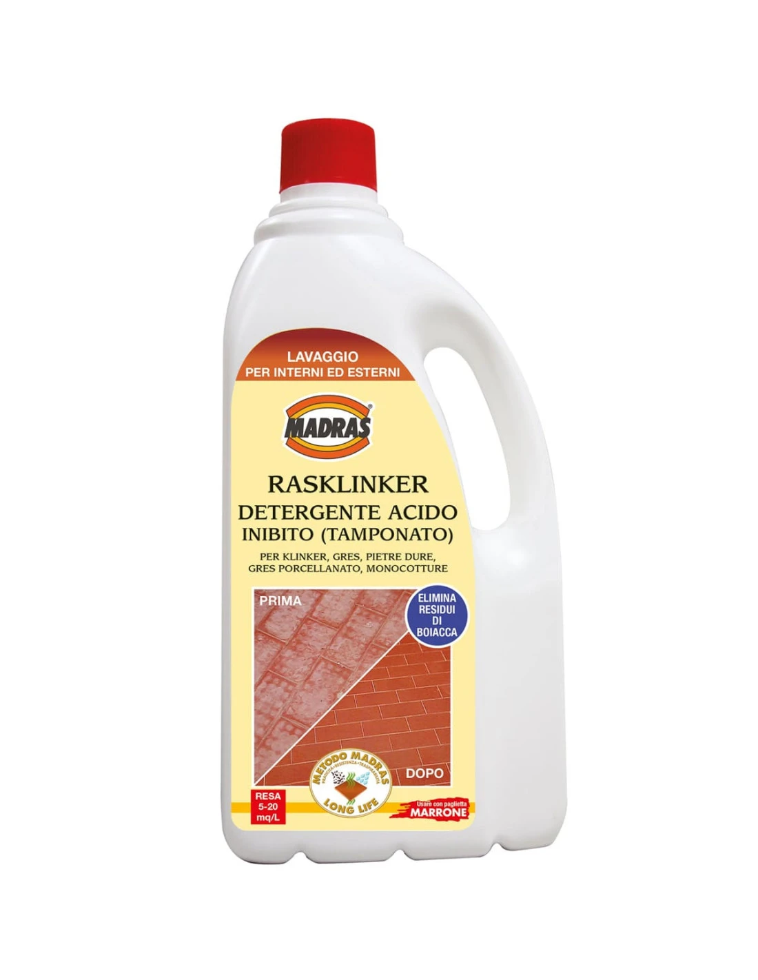 RASKLINKER LT.1 Detergente Acido Per Klinker Cotto E Pavimenti Ceramici Resistenti Agli Acidi 3 RASKLINKER LT.1 Detergente Acido Per Klinker Cotto E Pavimenti Ceramici Resistenti Agli Acidi