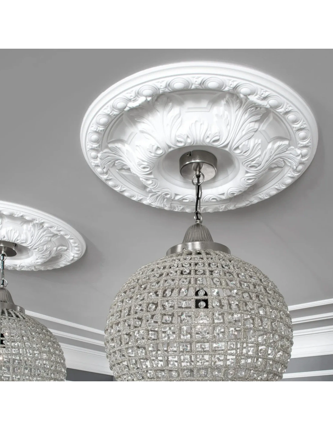 Rosone In Polistirolo Per Soffitto E Parete Mod. Annabelle Diam.32 Cm 8 Rosone In Polistirolo Per Soffitto E Parete Mod. Annabelle Diam.32 Cm - immagine 6