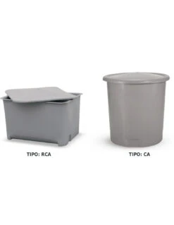 Serbatoio In Polietilene Per Acqua E Vino Modello A Cielo Aperto Grigio