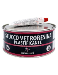 Stucco Vetroresina Bicomponente 750 Ml Per Barche Carrozzeria Auto Moto E Legno, Riempitivo Fibro Rinforzato