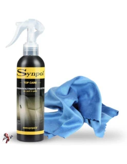 Synpol - Kit Detergente Per Parti In Pelle Più Panno In Microfibra - Per Interni Auto