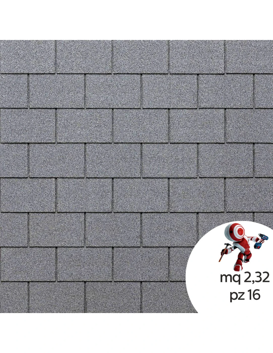 Tegola Canadese EcoRoof Rettangolare Bituminosa 2,32 Mq/pacco 16 Pezzi 6 Tegola Canadese EcoRoof Rettangolare Bituminosa 2,32 Mq/pacco 16 Pezzi - immagine 5