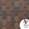 Tegola Canadese Premium Mosaik Bituminosa 3,45 Mq/pacco 24 Pezzi